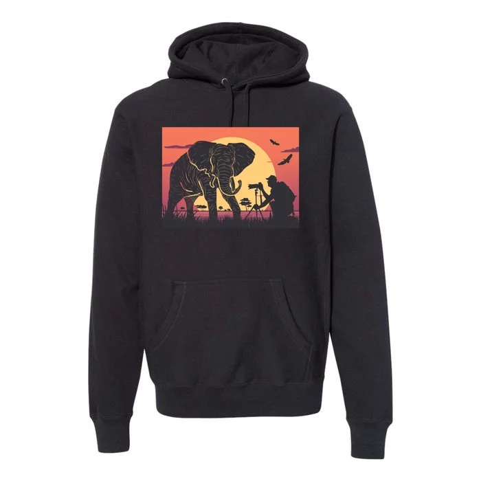 Elephant Photography Premium Hoodie