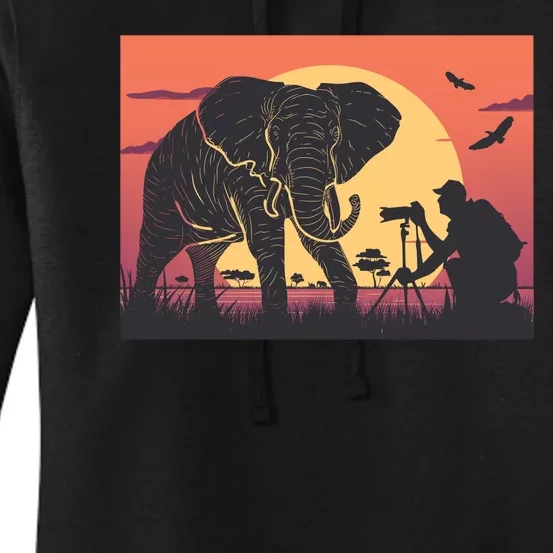 Elephant Photography Women's Pullover Hoodie