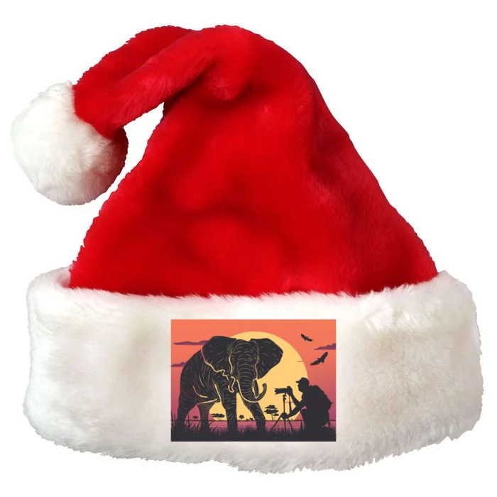 Elephant Photography Premium Christmas Santa Hat