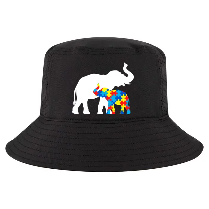 Elephant Puzzle Autism Parents Cool Comfort Performance Bucket Hat