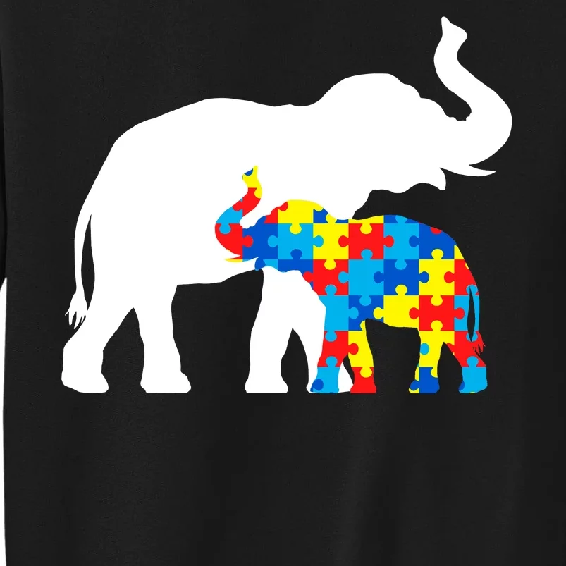 Elephant Puzzle Autism Parents Sweatshirt