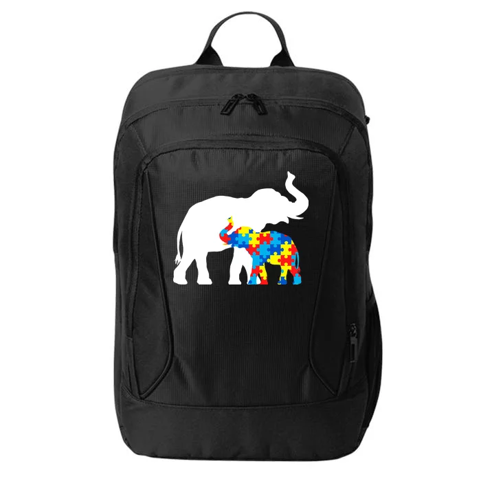 Elephant Puzzle Autism Parents City Backpack