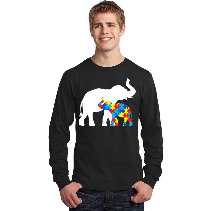 Elephant Puzzle Autism Parents Tall Long Sleeve T-Shirt