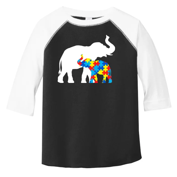 Elephant Puzzle Autism Parents Toddler Fine Jersey T-Shirt