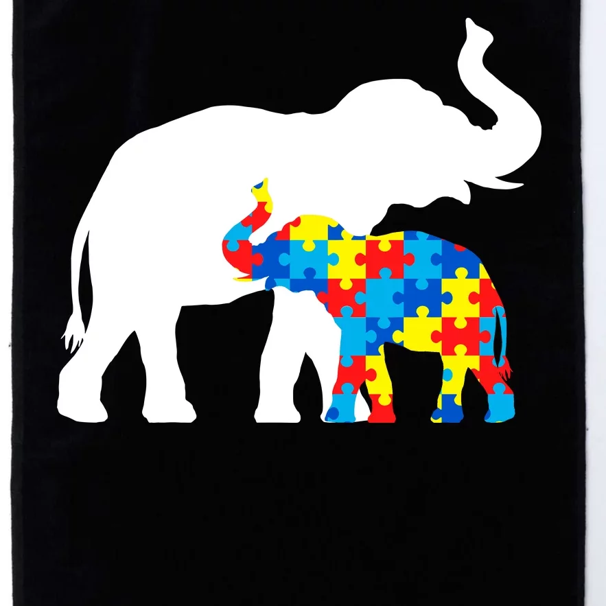 Elephant Puzzle Autism Parents Platinum Collection Golf Towel