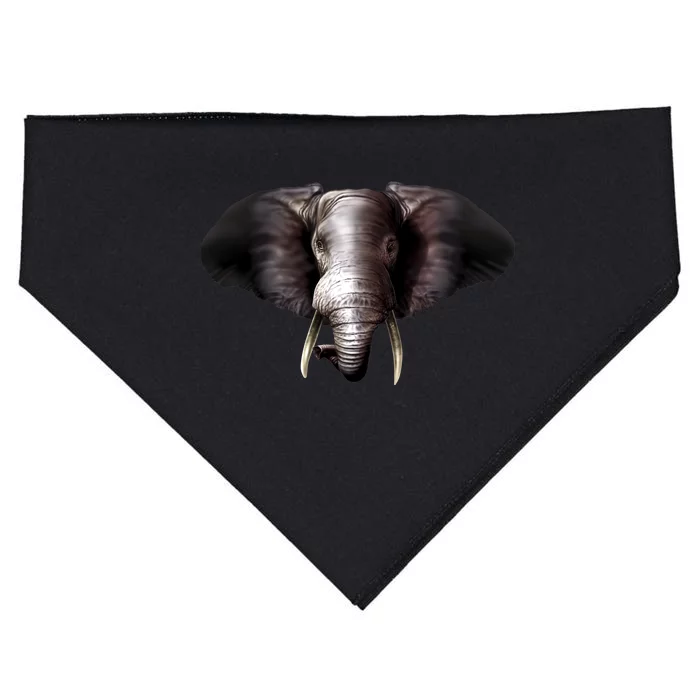 Elephant Tusks Wildlife USA-Made Doggie Bandana