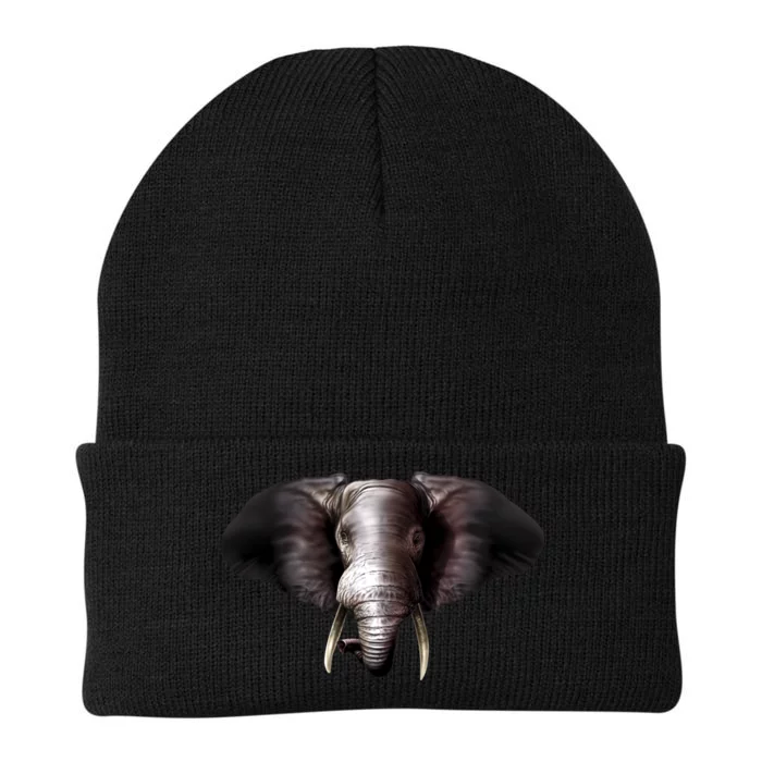 Elephant Tusks Wildlife Knit Cap Winter Beanie