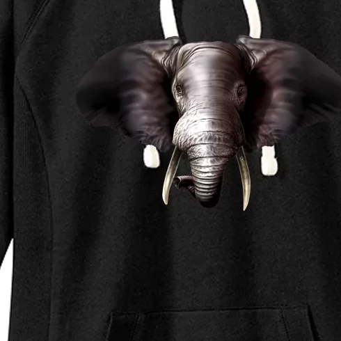 Elephant Tusks Wildlife Women's Fleece Hoodie