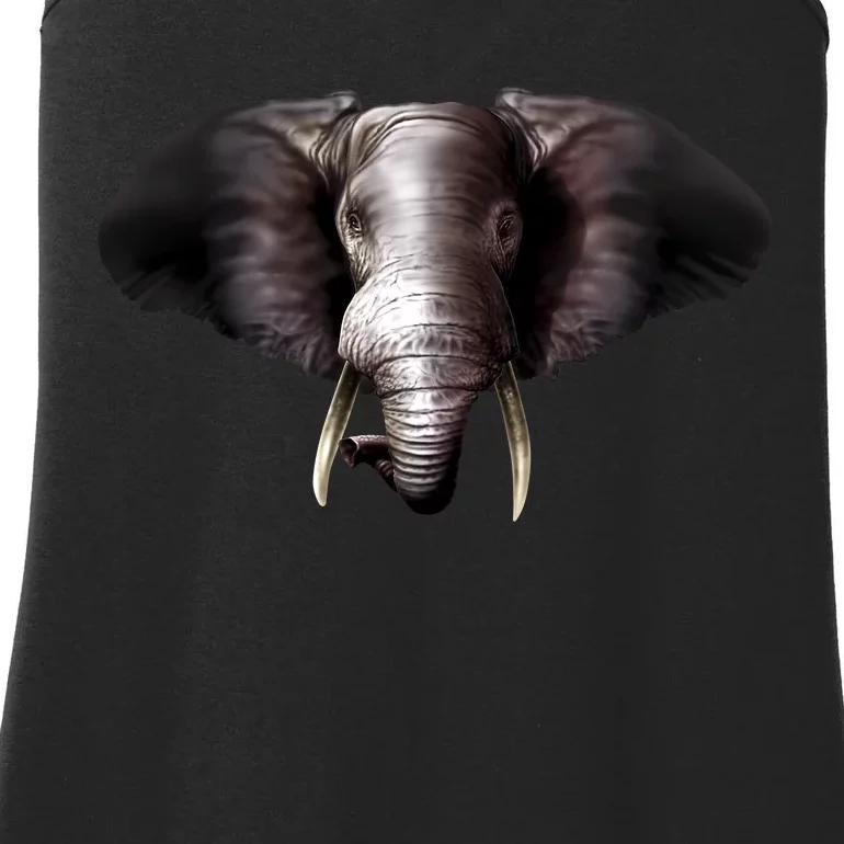 Elephant Tusks Wildlife Ladies Essential Tank