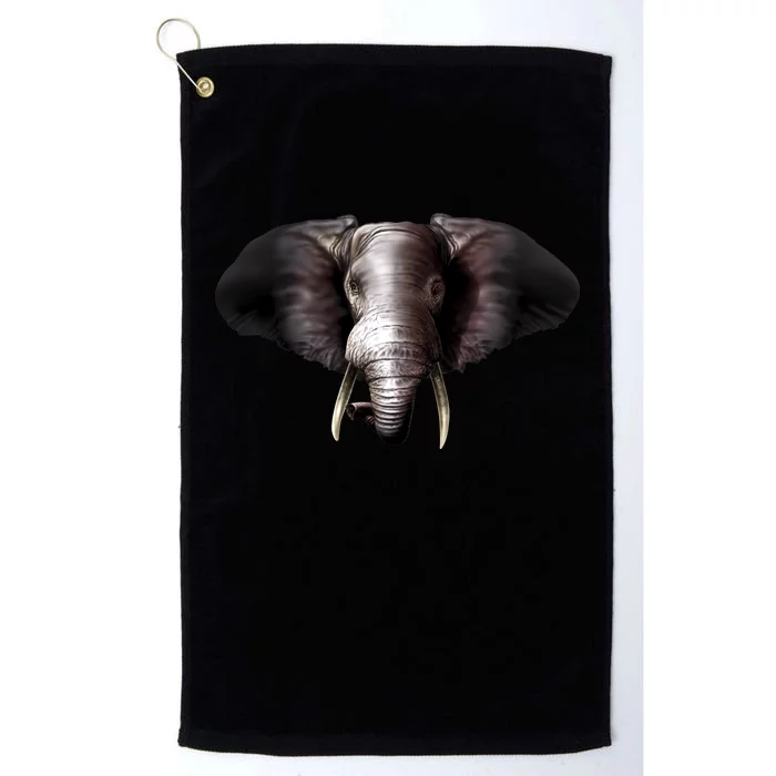 Elephant Tusks Wildlife Platinum Collection Golf Towel