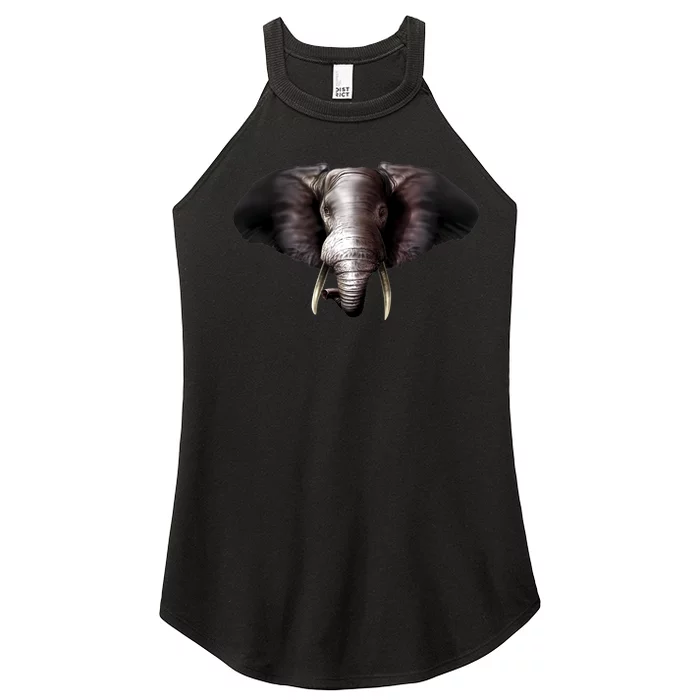 Elephant Tusks Wildlife Women’s Perfect Tri Rocker Tank