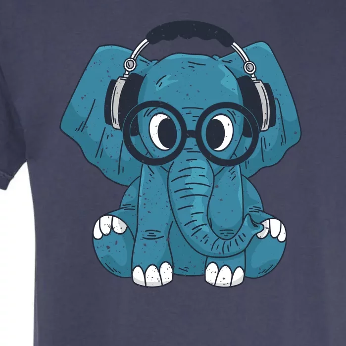 Elephant With Glasses Garment-Dyed Heavyweight T-Shirt