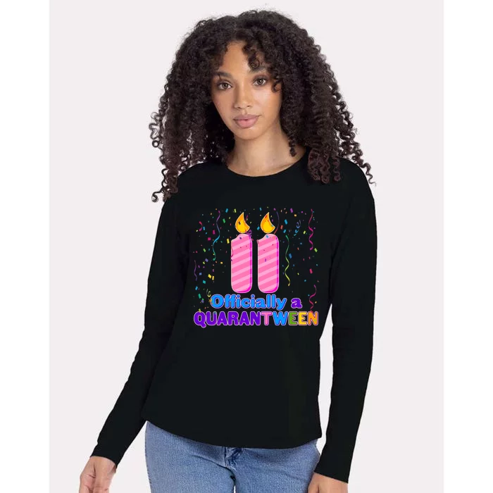 Eleven Officially A Quarantween Birthday Womens Cotton Relaxed Long Sleeve T-Shirt