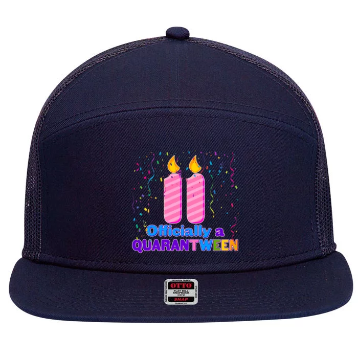 Eleven Officially A Quarantween Birthday 7 Panel Mesh Trucker Snapback Hat