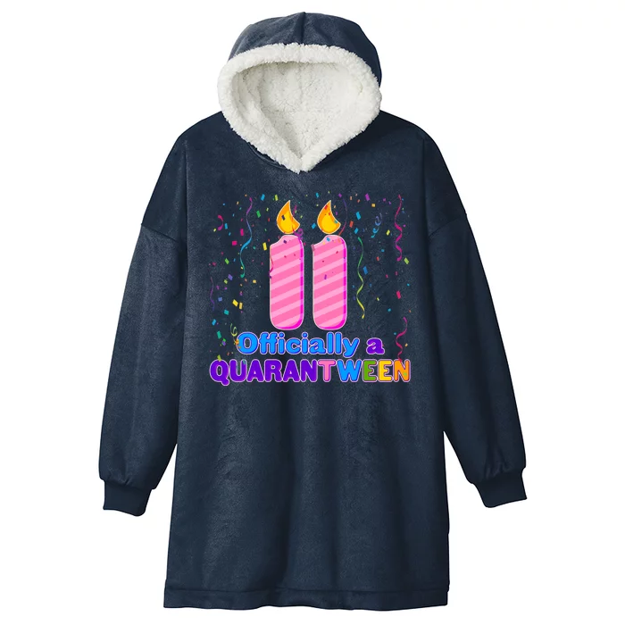 Eleven Officially A Quarantween Birthday Hooded Wearable Blanket