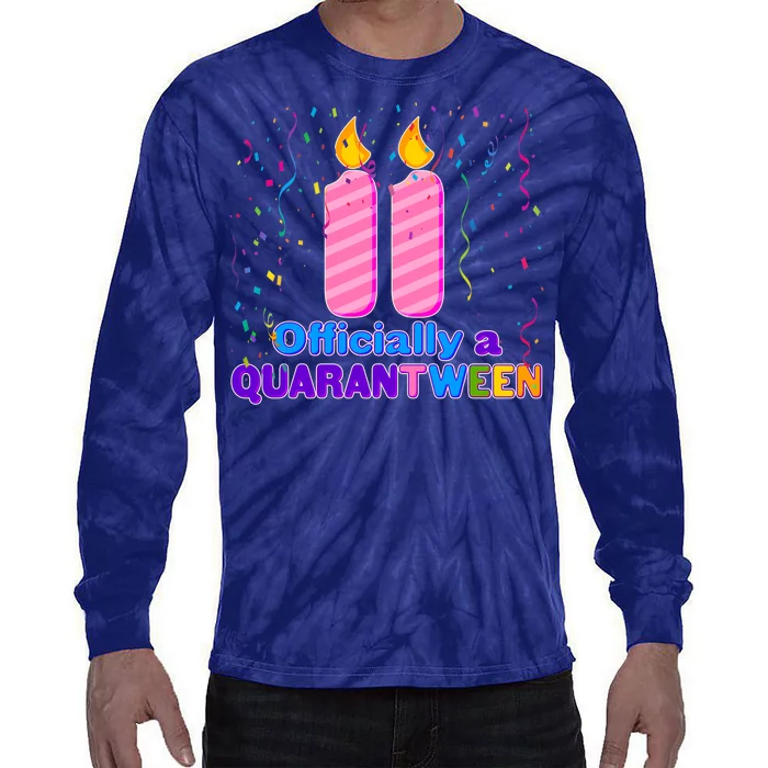 Eleven Officially A Quarantween Birthday Tie-Dye Long Sleeve Shirt