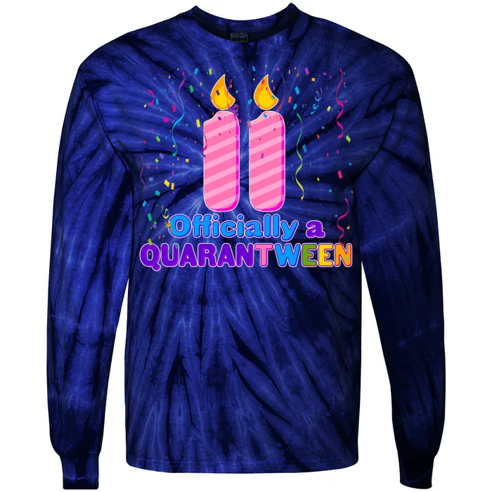 Eleven Officially A Quarantween Birthday Tie-Dye Long Sleeve Shirt