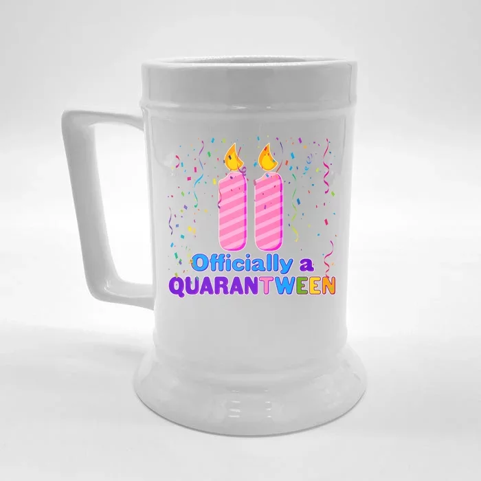 Eleven Officially A Quarantween Birthday Front & Back Beer Stein