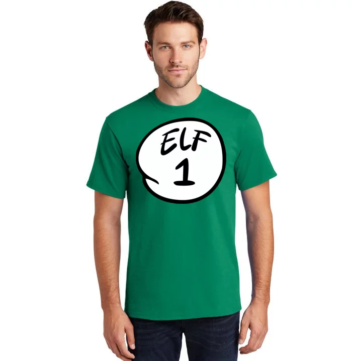 Elf 1 2 3 4 5 Custom Number Personalize Tall T-Shirt