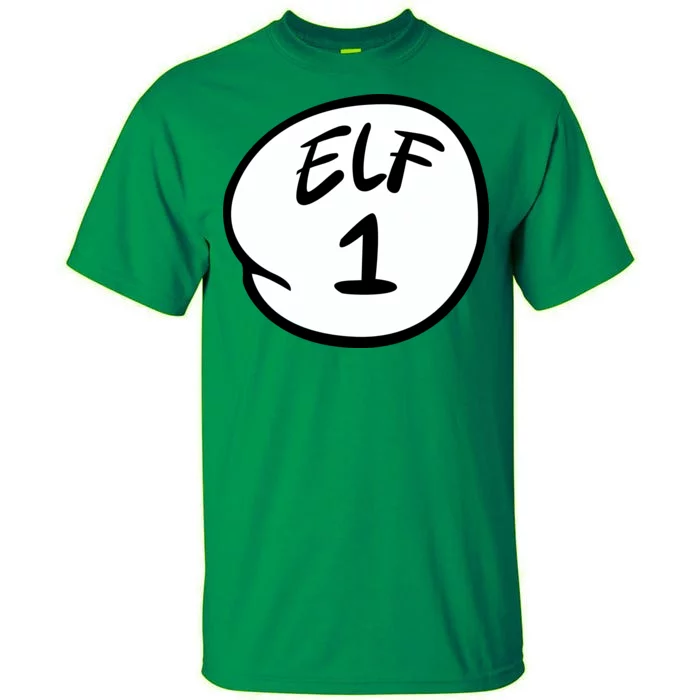 Elf 1 2 3 4 5 Custom Number Personalize Tall T-Shirt