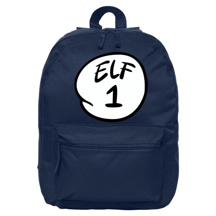 Elf 1 2 3 4 5 Custom Number Personalize 16 in Basic Backpack