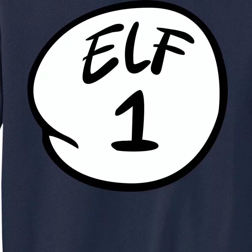 Elf 1 2 3 4 5 Custom Number Personalize Tall Sweatshirt