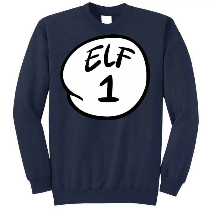 Elf 1 2 3 4 5 Custom Number Personalize Tall Sweatshirt