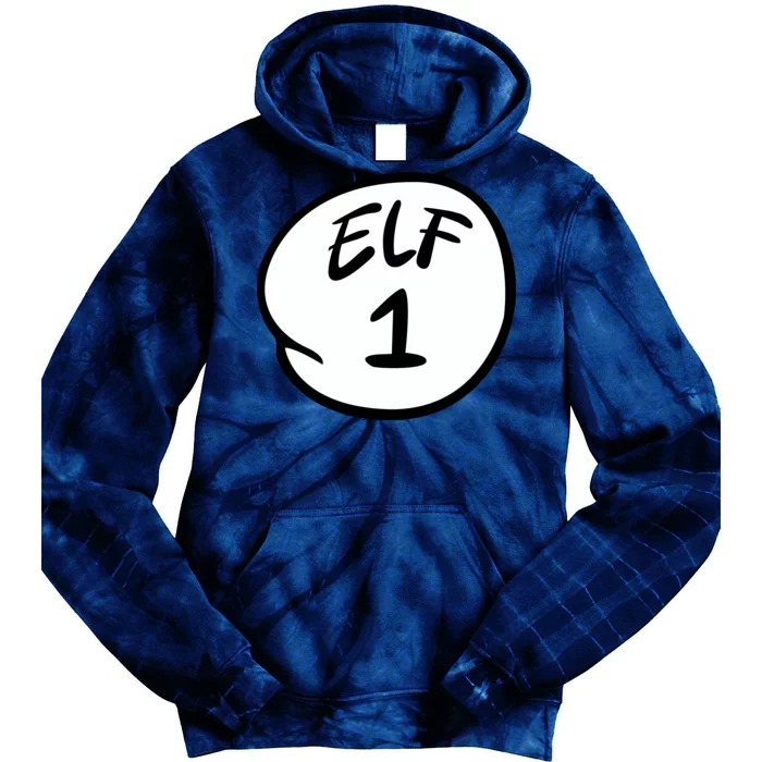 Elf 1 2 3 4 5 Custom Number Personalize Tie Dye Hoodie