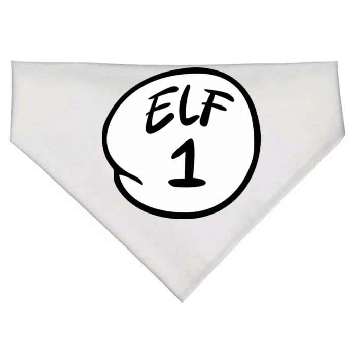 Elf 1 2 3 4 5 Custom Number Personalize USA-Made Doggie Bandana