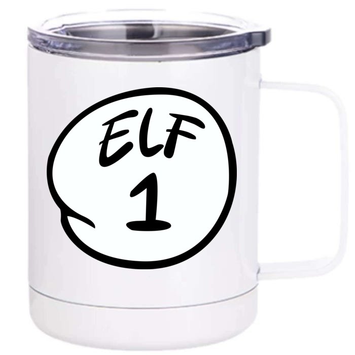 Elf 1 2 3 4 5 Custom Number Personalize Front & Back 12oz Stainless Steel Tumbler Cup