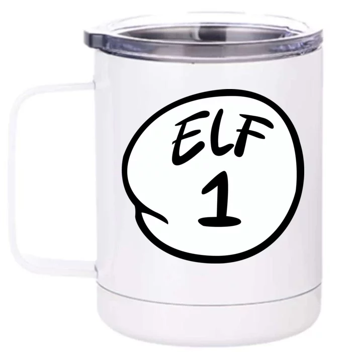 Elf 1 2 3 4 5 Custom Number Personalize Front & Back 12oz Stainless Steel Tumbler Cup