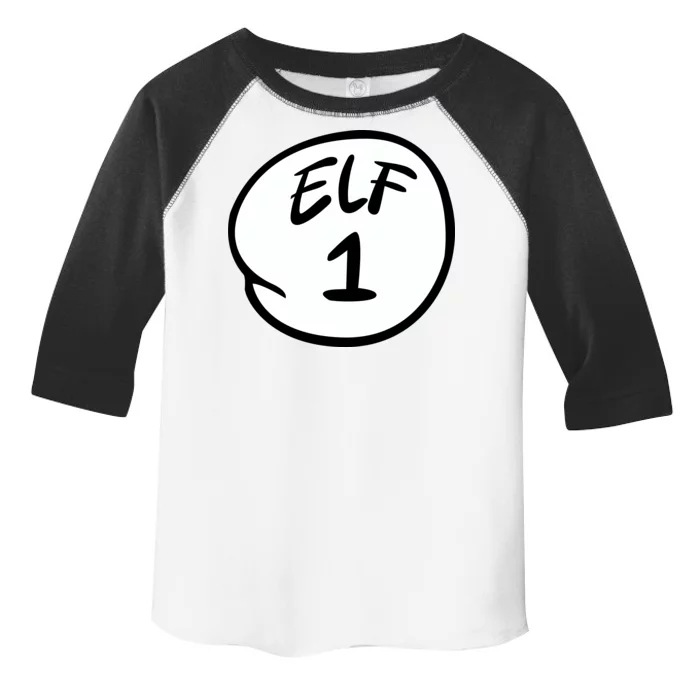 Elf 1 2 3 4 5 Custom Number Personalize Toddler Fine Jersey T-Shirt