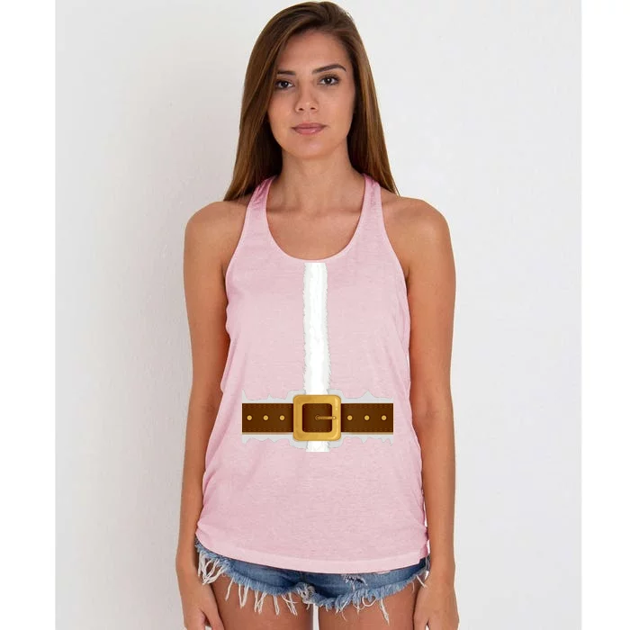 Elf Santa Suit Top Women's Knotted Racerback Tank