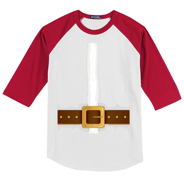 Elf Santa Suit Top Kids Colorblock Raglan Jersey