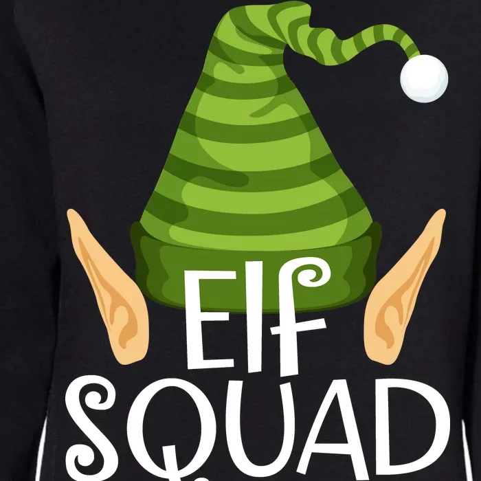 Elf Squad Christmas Womens California Wash Sweatshirt