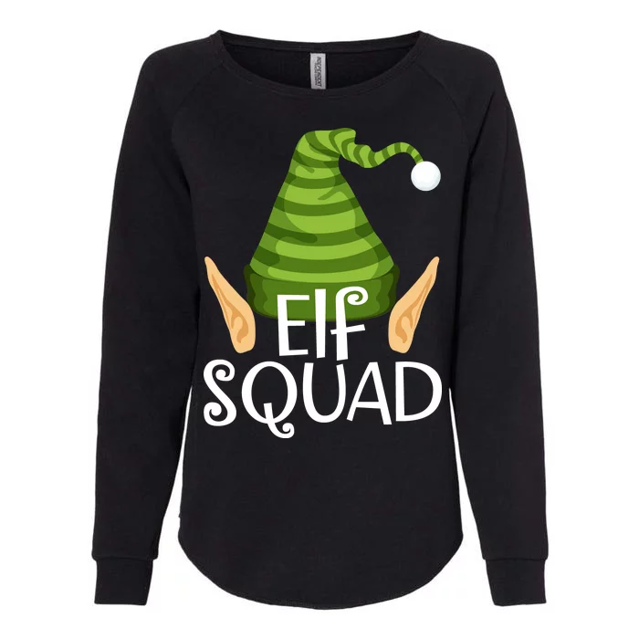 Elf Squad Christmas Womens California Wash Sweatshirt