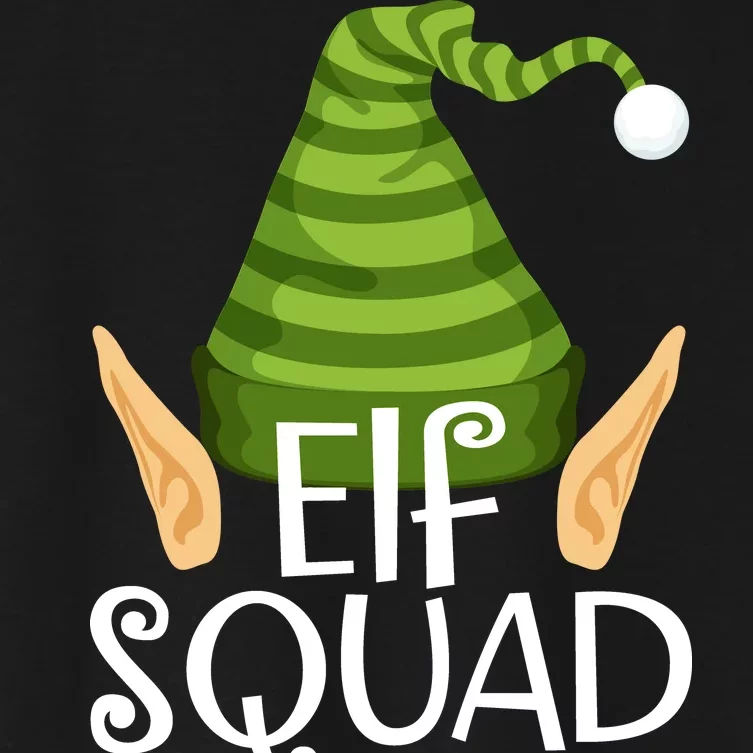 Elf Squad Christmas Women's Crop Top Tee