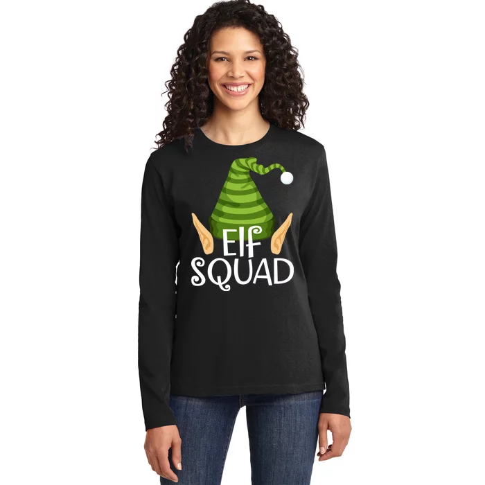 Elf Squad Christmas Ladies Long Sleeve Shirt