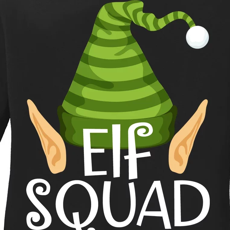 Elf Squad Christmas Ladies Long Sleeve Shirt