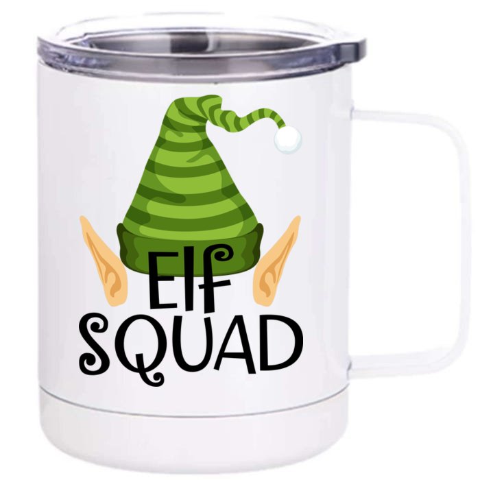 Elf Squad Christmas Front & Back 12oz Stainless Steel Tumbler Cup