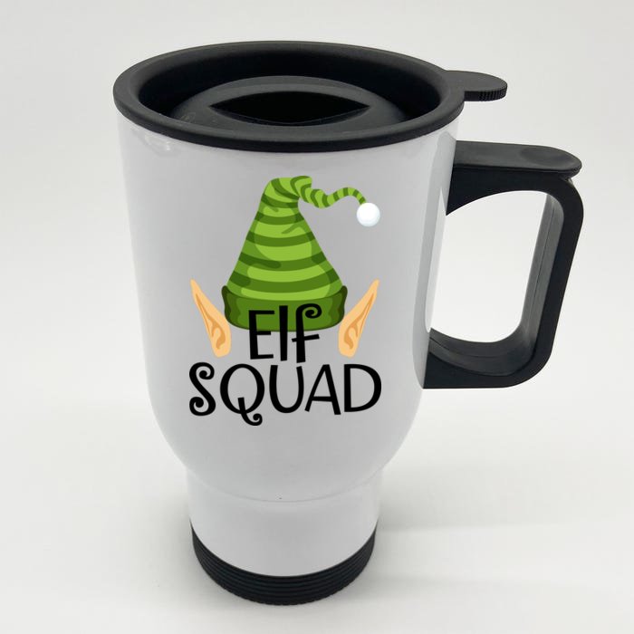 Elf Squad Christmas Front & Back Stainless Steel Travel Mug