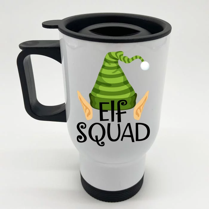 Elf Squad Christmas Front & Back Stainless Steel Travel Mug