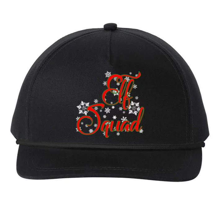 Elf Squad Funny Christmas Elf Snapback Five-Panel Rope Hat