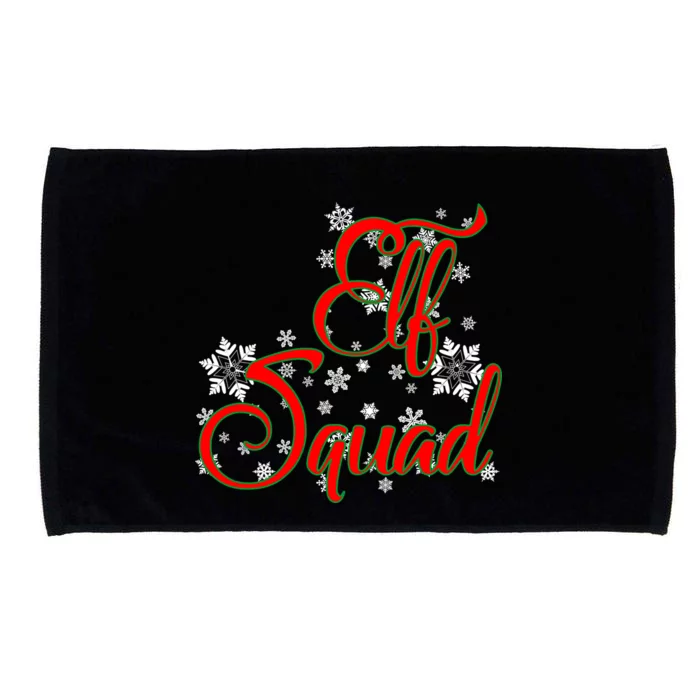 Elf Squad Funny Christmas Elf Microfiber Hand Towel