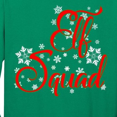 Elf Squad Funny Christmas Elf Long Sleeve Shirt