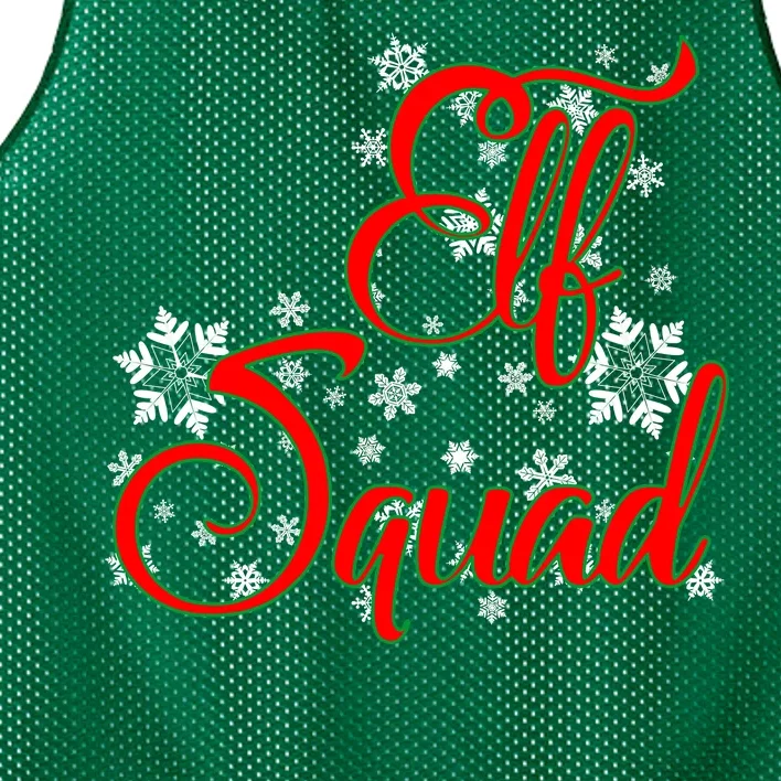 Elf Squad Funny Christmas Elf Mesh Reversible Basketball Jersey Tank