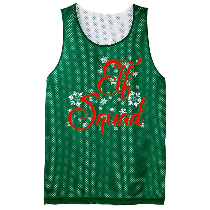 Elf Squad Funny Christmas Elf Mesh Reversible Basketball Jersey Tank