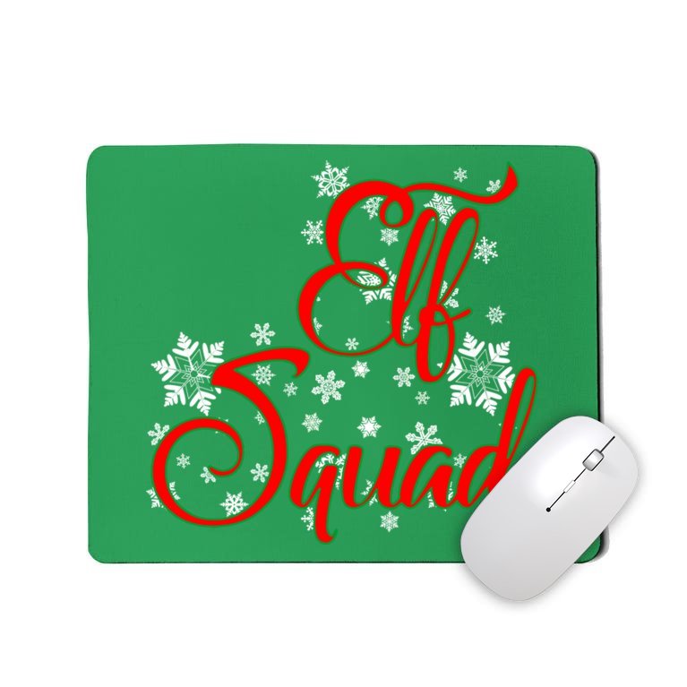 Elf Squad Funny Christmas Elf Mousepad