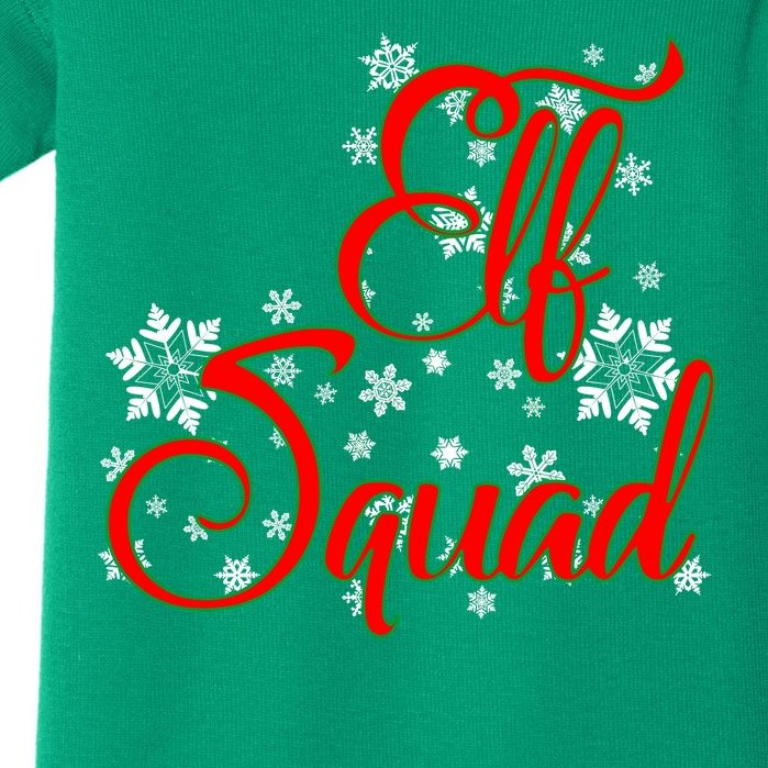 Elf Squad Funny Christmas Elf Baby Bodysuit