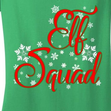 Elf Squad Funny Christmas Elf Women's V-Neck T-Shirt